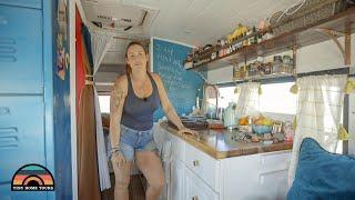 Single Mom & Sons Mini Bus Conversion Tiny House - Life After Loss