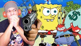 SPONGEBOB HELP MR. KRABS OWES 20 YEARS IN BACK TAXES