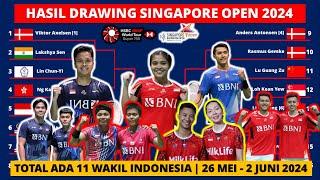 Hasil Drawing Singapore Open 2024 Draw Bikin Nyesek Wakil Indonesia  Digalar 26 Mei - 2 Juni 2024