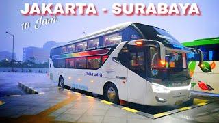 10 Jam Naik Bus Sleeper TERMEWAH  Trip Sinar Jaya SUITES CLASS Jakarta - Surabaya