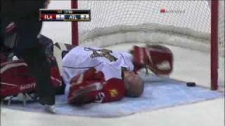 Ballard Swings and Hits Vokoun in the Head 11302009