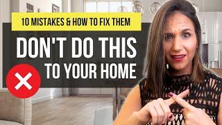 Dont do this‍️ TOP 10 MISTAKES & How To Fix Them Immediately  Interior Design & Home Decor