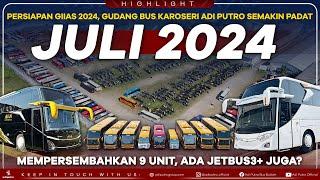 Mempersembahkan 9 Unit Bus Untuk GIIAS 2024 Gudang Bus Karoseri Adi Putro Semakin Padat