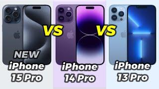 iPhone 15 Pro vs 14 Pro vs 13 Pro comparison video - Should you Upgrade?