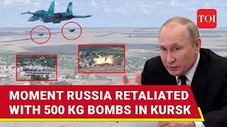 Russia Air-Drops 500 KG Bombs On Ukrainian Platoon In Kursk Kyiv Begs U.S. To Allow Use Of...