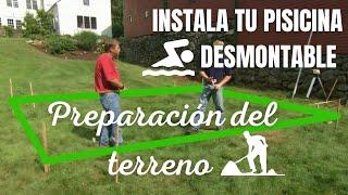 Instalación PISCINA desmontable‍️ PREPARACIÓN del TERRENO️ ¡¡TIENES QUE VERLO