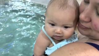 Milanas First Swimming Experience