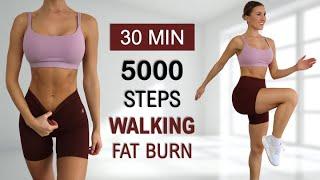 5000 STEPS IN 30 Min - Walking Cardio Workout to the BEAT Burn Fat No Repeat No Jumping