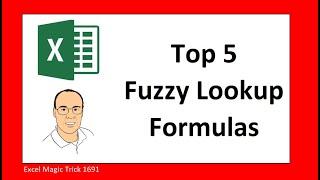 Excel Partial Text Lookup Formulas. Top 5 methods for Fuzzy Lookup. Excel Magic Trick 1691.