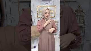 MEWAHNYA DAPAT  DRESS TERBARU WARNA IVORY SUPER ELEGAN DAN MEWAH BY GWENZA