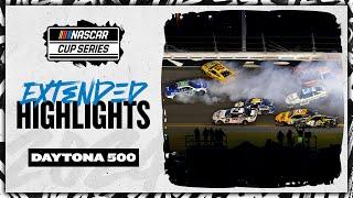 Daytona 500 ends with a Big One  NASCAR Cup Series Extended Highlights