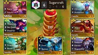 *World Record* 6 Sugarcraft Cashout = x7 Units 5-cost ⭐⭐⭐  TFT Magic & Mayhem  Teamfight Tactics