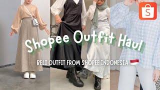 Shopee Outfit Haul from Indonesia   malaysian haul