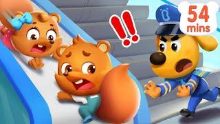 Dont Play on Escalator  Kids Safety  Police Cartoon  Sheriff Labrador  Kids Cartoon  BabyBus