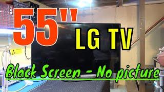 LG 55 inch led TV quick screen flash only no picture. LG 55LN5200 TV repair.