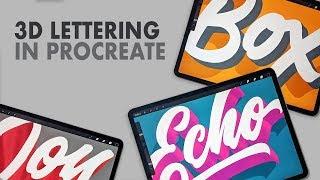 3 Ways to Create 3D Lettering in Procreate