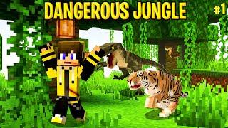 Can I Servive In Minecraft Most DANGEROUS Jungle  EP 1