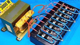 how to make simple inverter 3000W  sine wave  16 mosfet  IRFz 44n