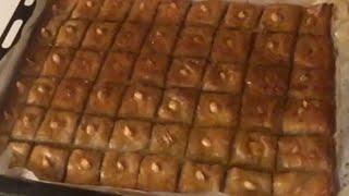 baklawa بقلاوة  باللوز سهلة تحضير و غير مكلفة