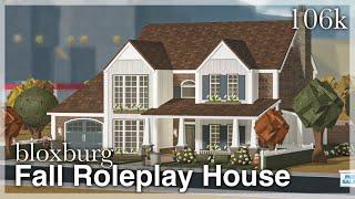 Bloxburg - Fall Roleplay House Speedbuild exterior