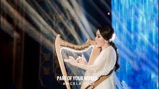 ANGELA JULY  Part of Your World Vocal and Harp Live Performance