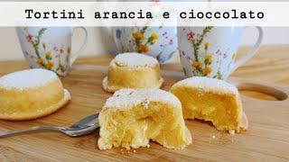 TORTINI ARANCIA E CIOCCOLATO dal cuore morbido   Facili veloci e buonissimi 