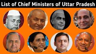 Chief Ministers of Uttar Pradesh State  Uttar Pradesh Chief Ministers Full List