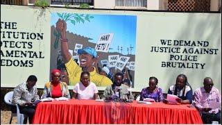 LIVE Kenyan Human Rights Commission Press briefing on Nairobi protests