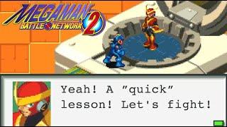 The Detonation Program and QuickMan Mega Man Battle Network 2 Legacy Collection
