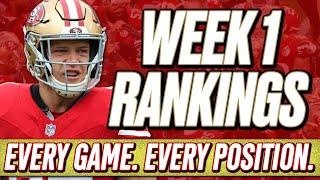 Week 1 Rankings  All Positions & All Games  2024 Fantasy Football Advice