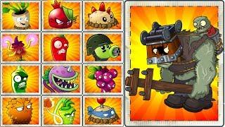 Every Plant Power UP Plants vs Zombies 2 Wild West Cart Head Zombie vs All Free and Premium Plants