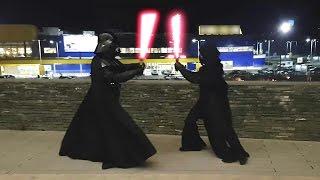 Darth Vader vs Kylo Ren Lightsaber Battle