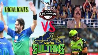 Lahore Qalandar Vs Multan Sultan Highlights  PSLt20  PSL2020