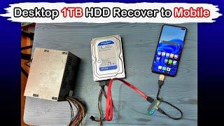 How to Connect Hard Disk with Mobile Phone  HDD Recover to Mobile