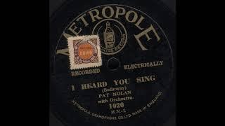 Pat Nolan - i heard you sing