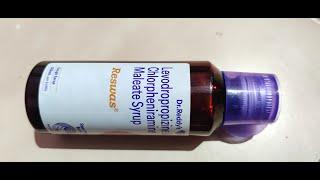 Levodropropizine Chlorpheniramine Maleate Reswas Syrup Price  Hands On  Cough Syrup  Dr Reddys