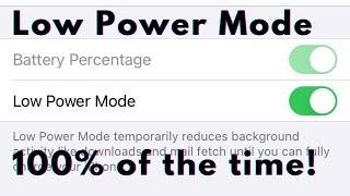 How to ALWAYS stay in Low Power Mode on an iPhone