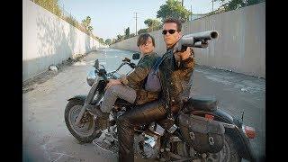 The Terminator 2 All Bike Scenes -  Harley-Davidson - FAT BOY - Schwarzenegger
