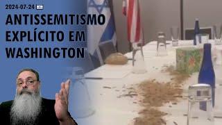 #Israel 2024-07-24 NETANYAHU enfrenta PROTESTOS e ATAQUES em WASHINGTON imagina as OLIMPÍADAS