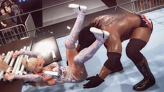 WWE 2k23 MODS Booker T vs Lana Spinaroonie #intergender #wrestling