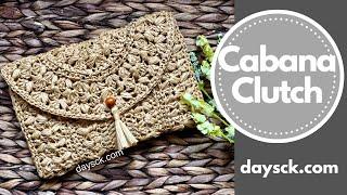 The Cabana Clutch crochet boho summer clutch bag