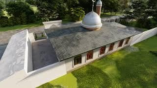 3д проект мечети masjid loyihasii