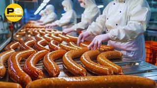 You Wont Believe How German Sausages Are Made Production Process Line  The Art Of Sausage Making