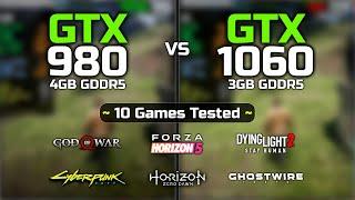 GTX 980 vs GTX 1060 - 10 Games Tested