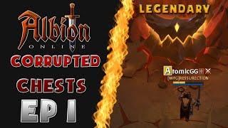 ALBION ONLINE   CORRUPTED CHEST OPENING   RARE TO LEGENDARY STALKER - SLAYER  #1