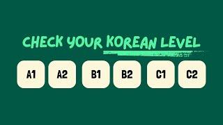 𝗪𝗵𝗮𝘁𝘀 𝘆𝗼𝘂𝗿 𝗞𝗼𝗿𝗲𝗮𝗻 𝗟𝗲𝘃𝗲𝗹? Beginner Intermediate or Advanced?  Korean Level Test