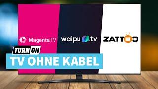 Jetzt TV übers Internet MagentaTV Waipu.tv und Zattoo im Vergleich