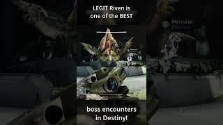 You should try doing LEGIT Riven #destiny2