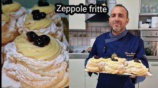 Zeppole di San Giuseppe fritte fatte in casa.Nuova ricetta spettacolare spiegata alla perfezione