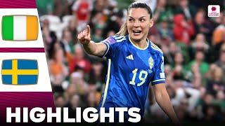 Ireland vs Sweden  Highlights  Womens Euro Qualifiers 31-05-2024